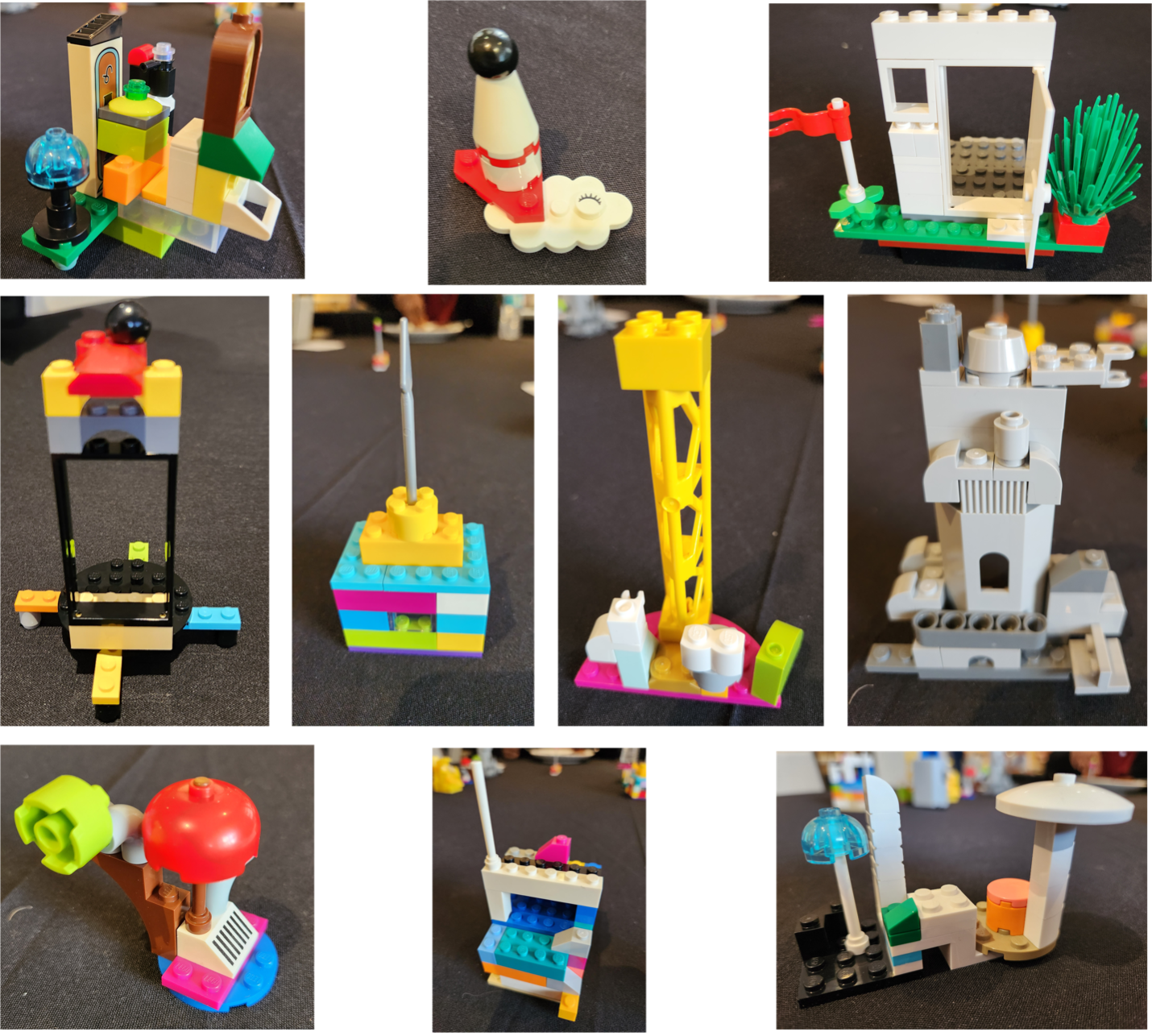 photo of Lego structure creations