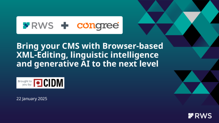 Modernize your CMS with Browser-based XML-Editing, linguistic intelligence and generative AI